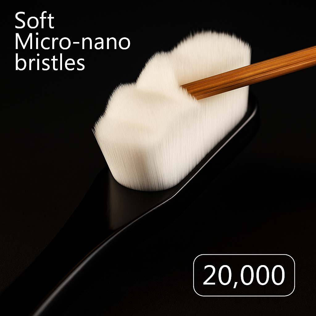 Ultra Soft Toothbrush With Travelling Case | Micro-Nano Bristles | Sensitive Gums