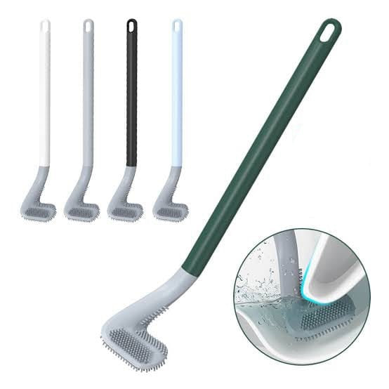 Golf Silicone Toilet Brush – Flexible & Hygienic Deep Cleaning Brush with Wall Mount