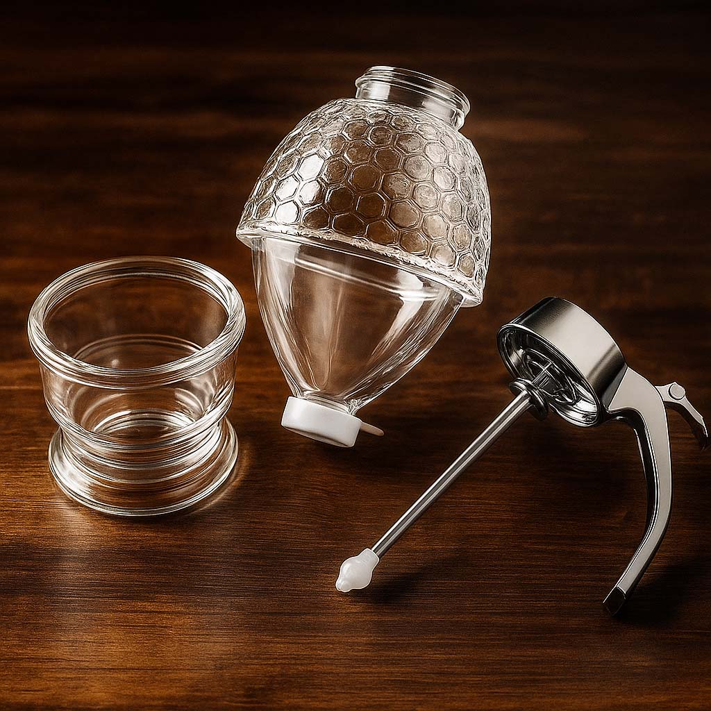Honey & Syrup Dispenser – Multiuse container for Honey, Maple, Chocolate & More