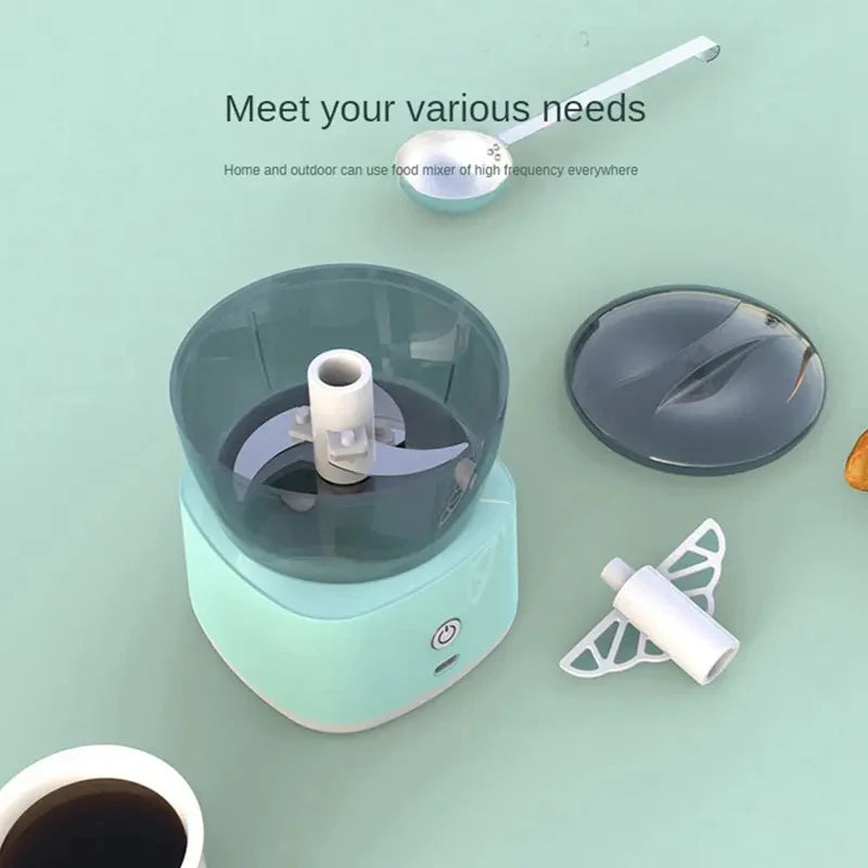 Mini Electric Food Processor – USB Rechargeable Chopper for Garlic, Vegetables & Baby Food