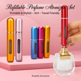 Mini Refillab Perfume Bottle, Portable Atomizer Spray Bottle, Travel Perfume Bottle, Perfume Spray Scent Pump Case, Travel Perfume Bottle
