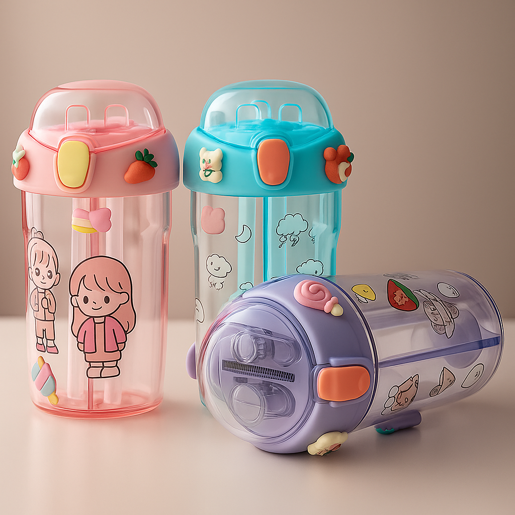 Double Straw Bottle