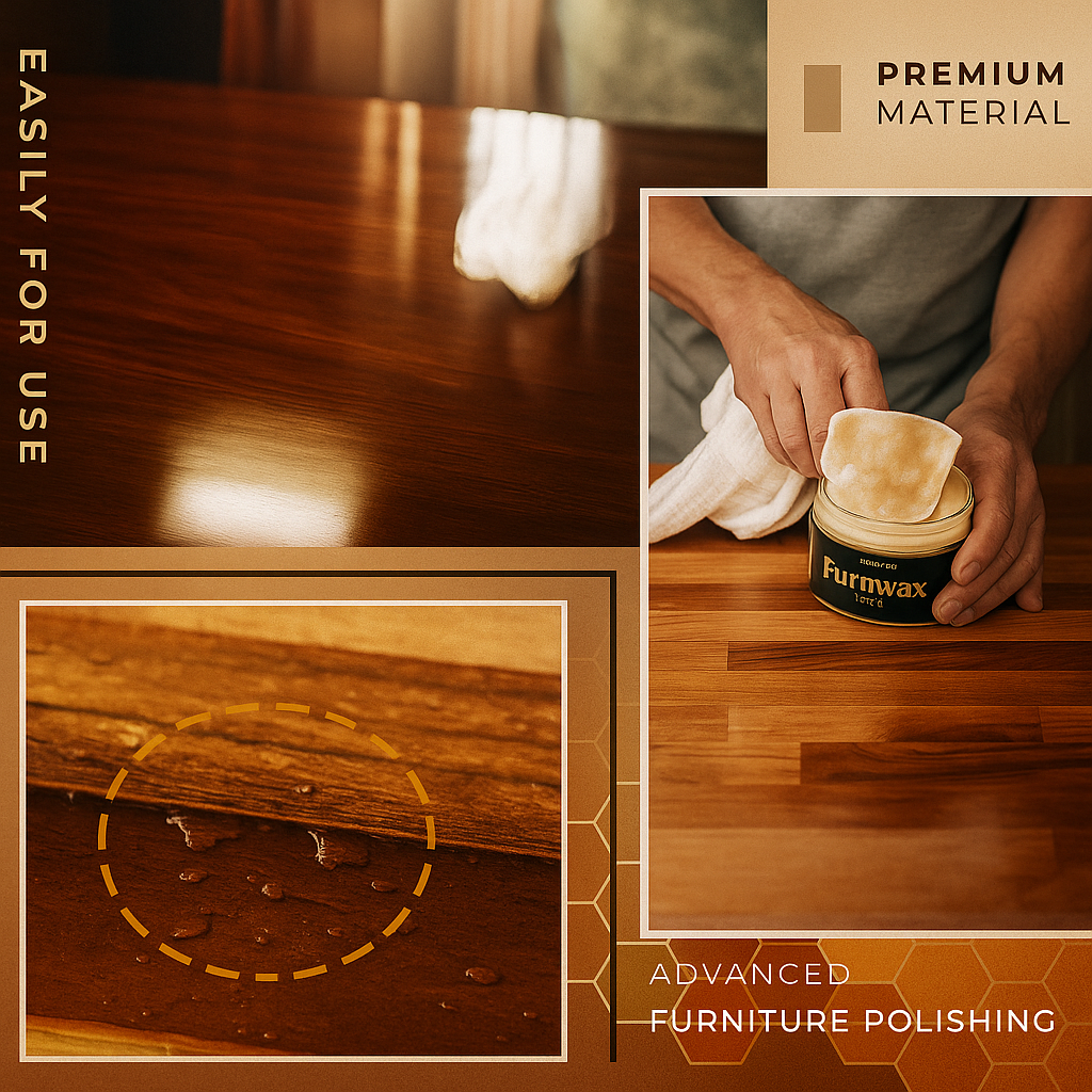 Natural Wood Cutting Board Conditioner - Beeswax & Carnauba Wax - 3.5oz