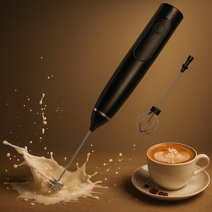 Rechargeable Coffee Beater - Electric Coffee Mixer Rechargeable Milk Shaker Maker - 2 in 1 Electric Egg Beater Coffee - USB Adjustable Electric Blender