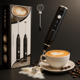 Rechargeable Coffee Beater - Electric Coffee Mixer Rechargeable Milk Shaker Maker - 2 in 1 Electric Egg Beater Coffee - USB Adjustable Electric Blender