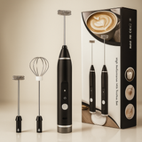 Rechargeable Coffee Beater - Electric Coffee Mixer Rechargeable Milk Shaker Maker - 2 in 1 Electric Egg Beater Coffee - USB Adjustable Electric Blender