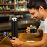 500ML Stainless Steel Vacuum Insulated Bottle Gift Set Office Business Style Coffee Mug Thermos Bottle Portable Flask