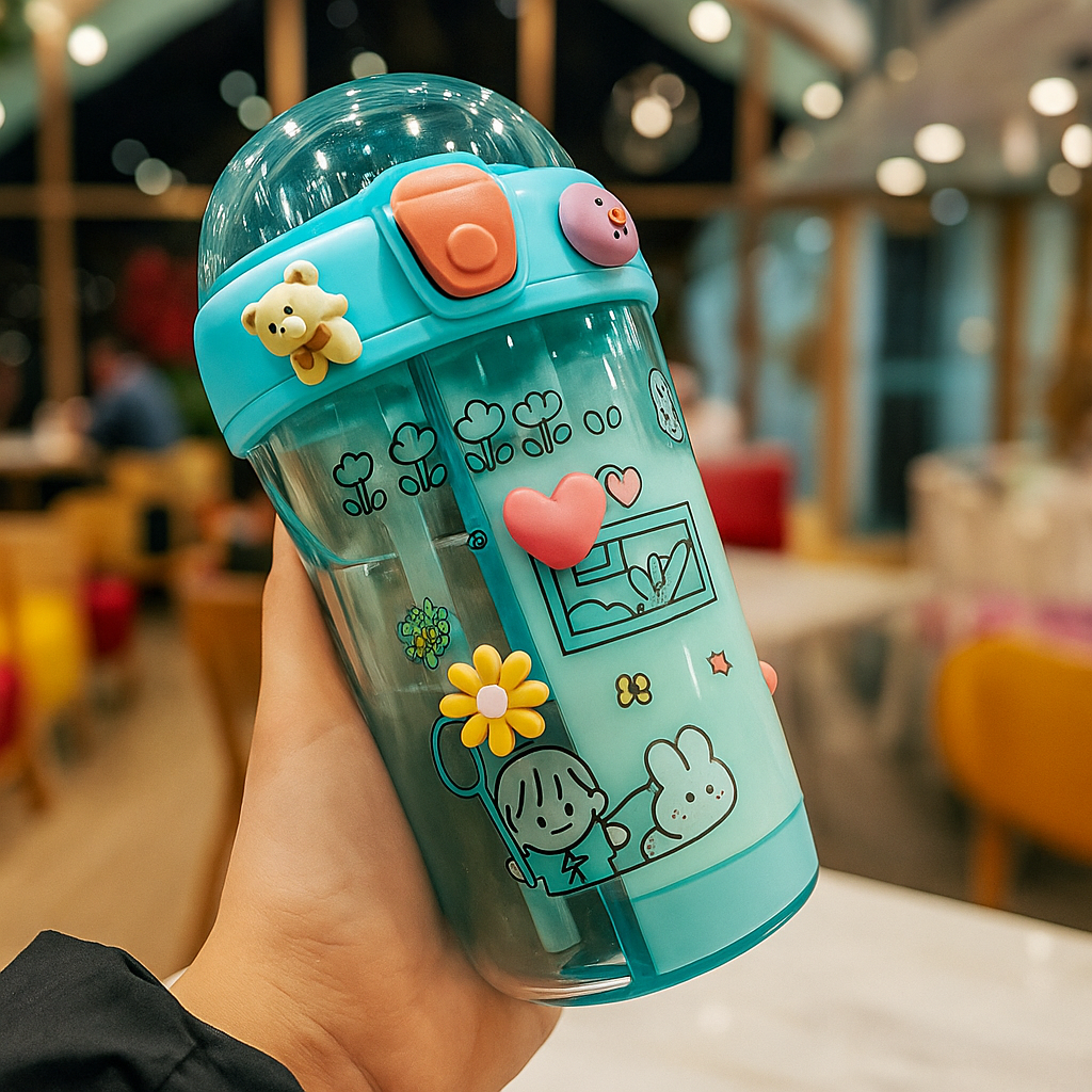 Double Straw Bottle