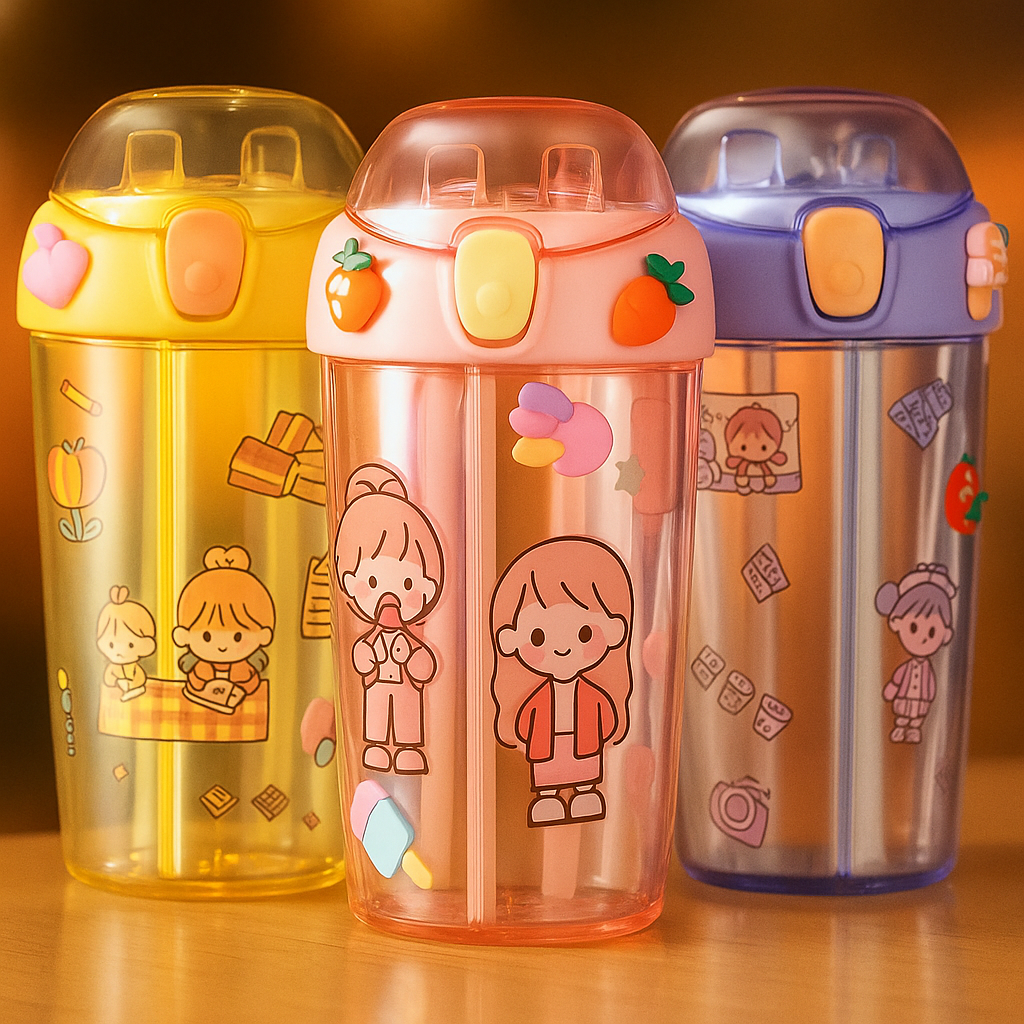 Double Straw Bottle