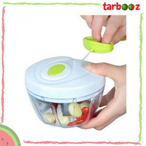 Easy Spin Cutter – Manual Hand-Pull Food Chopper for Vegetables, Fruits & Herbs