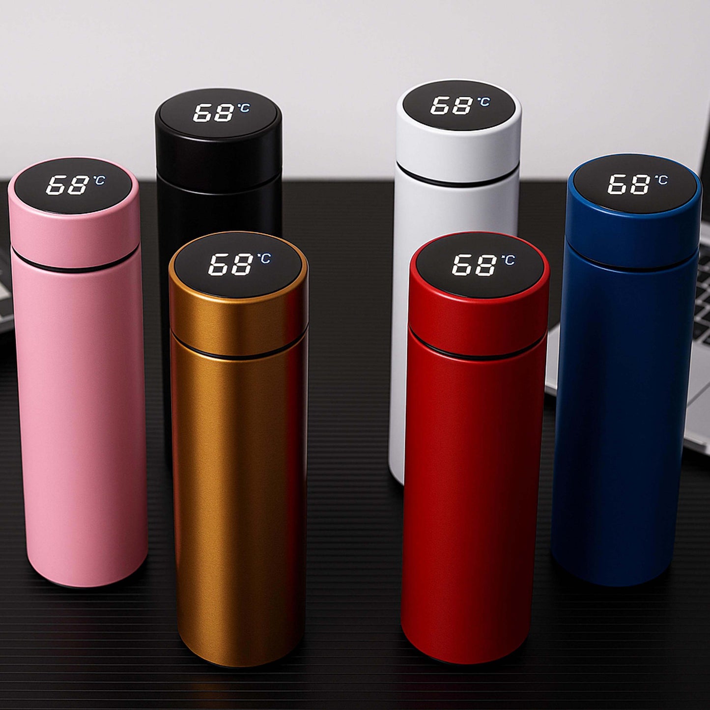 Temperature Water Bottle | LED Smart Thermos | Stainless Steel
