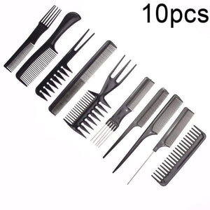 10-in-1 Professional Hair Comb Set – Complete Styling, Cutting & Grooming Kit