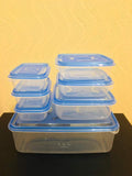 7-Piece Thumb Lock Food Storage Container Set – Airtight & Stackable | BPA-Free Plastic