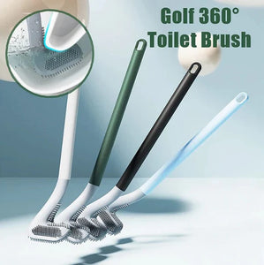 Golf Silicone Toilet Brush – Flexible & Hygienic Deep Cleaning Brush with Wall Mount