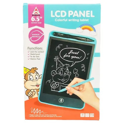 LCD Writing Tablet for Kids, 6.5 Inch Colorful Doodle Board Drawing Tablet, Erasable Reusable Electronic Drawing Pads, Educational Learning Toys Birthday Gifts for Girls Boys Age 3 4 5 6 7 8
