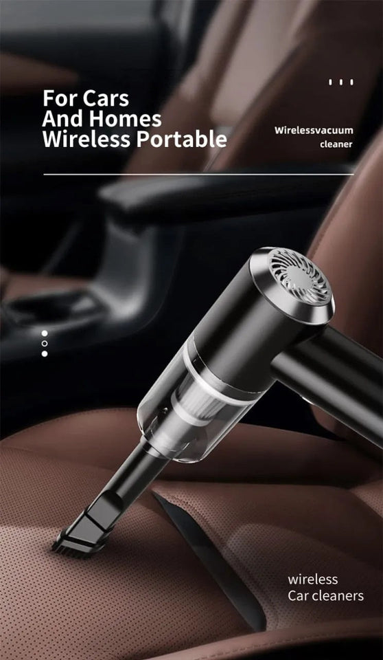 Compressed Air Duster, 100000RPM Handheld Car Vacuum/Air Blower& Pump, 3 Gear Adjustable Electric Air Duster/Car Vacuum Cleaner, Keyboard Duster with LED Light-10 Kits Air Blower for Computer