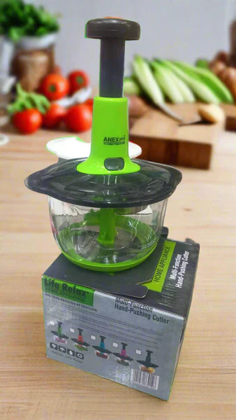 2.0L 4-Blade Meat & Vegetable Push Chopper – Stainless Steel Bowl | Premium Quality