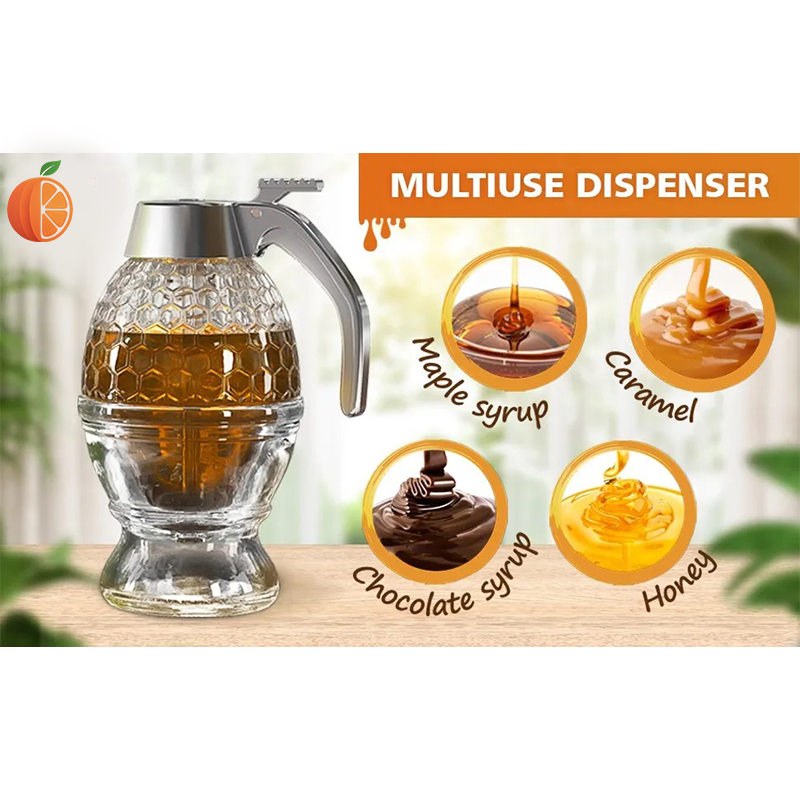 Elegant Crystal Honey Dispenser