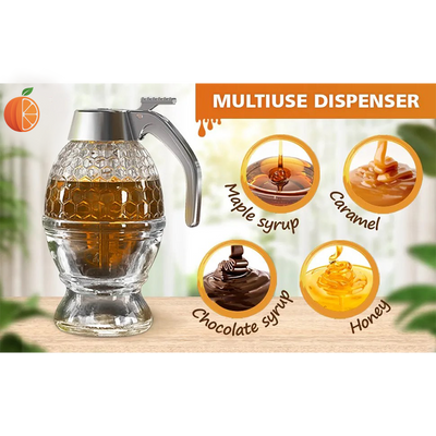 Elegant Crystal Honey Dispenser