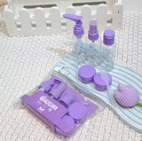 6-Piece Makeup Travel Kit – Refillable Bottles & Jars for Toiletries, Skincare & Cosmetics