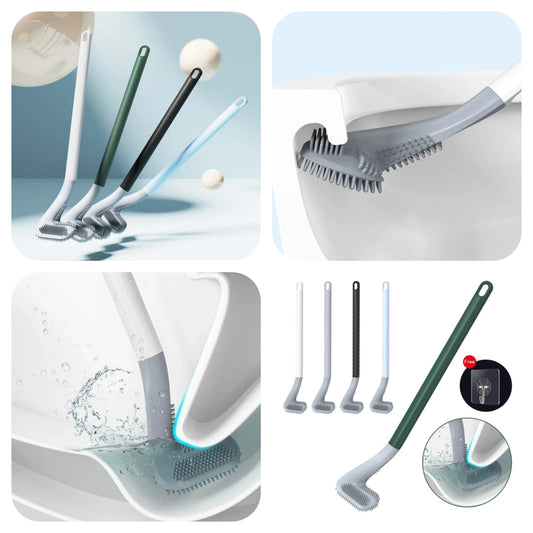 Golf Silicone Toilet Brush – Flexible & Hygienic Deep Cleaning Brush with Wall Mount