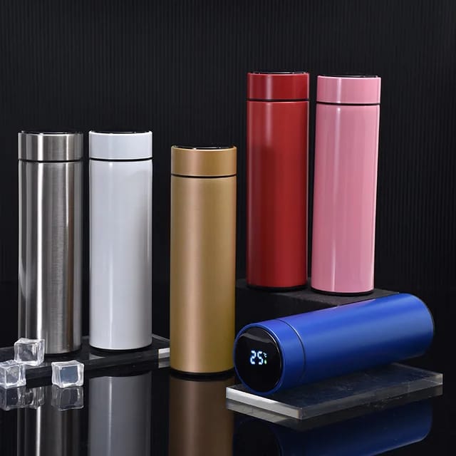 Temperature Water Bottle | LED Smart Thermos 500ml Stainless Steel