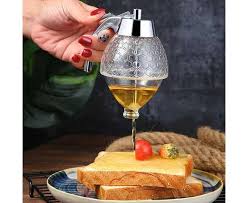 Elegant Crystal Honey Dispenser