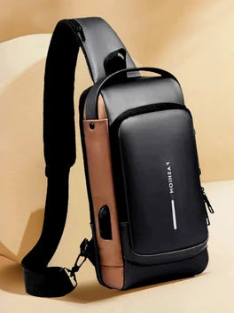 Anti-theft Cross Body Sling Bag – USB Charging Port, Password Lock & High-Capacity Design