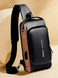 Anti-theft Cross Body Sling Bag – USB Charging Port, Password Lock & High-Capacity Design